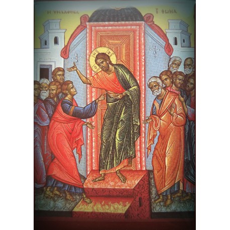 Magnetka s ikonou sv. Tomáše a Krista
