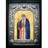 Kovová ikona sv. Serafima Sarovského
