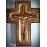 Byzantský ortodoxní kříž s ikonou Ukřižování
