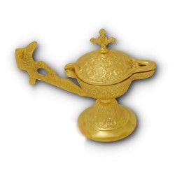 Ioánninská kadidelnice 13 cm Zlatá