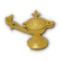 Ioánninská kadidelnice 13 cm Zlatá