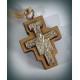 Řecký gravírovaný dřevěný malý kříž na krk A
