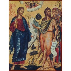 Ikona sv. Jana Křtitele ukazující na Krista
