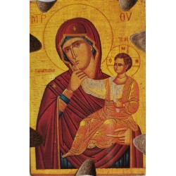 Magnetka s ikonou Přesvaté Bohorodice a Krista W