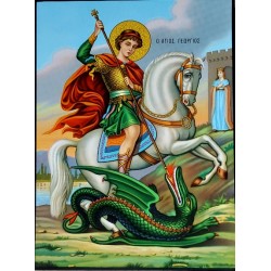 Ikona Svatého Jiří bojujícího s drakem