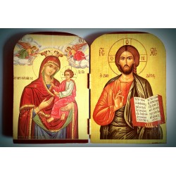 Diptych - Kristus Vševládce s Pannou Marií (Gorgoepikos)