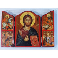 Triptych - ikona Kristus Vševládce