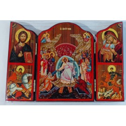 Triptych - ikona Panny Marie