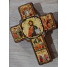Byzantský kříž s ikonou Krista Vševládce 20x14cm