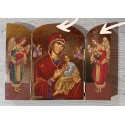 Triptych - ikona přesvaté Bohorodice s anděly
