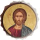 Kulatá ikona s Kristem Vševládcem