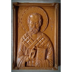Vosková ikona sv. Mikuláše