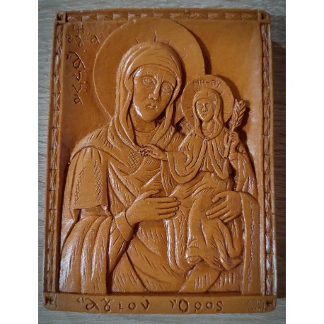 Vosková ikona sv. Anny s pannou Marií