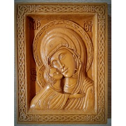 Vosková ikona Panny Marie Bolestná  s Kristem
