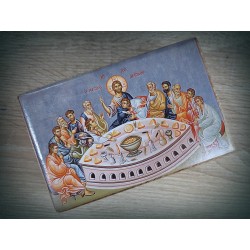 Dřevěná krabička s ikonou Poslední večeře Krista