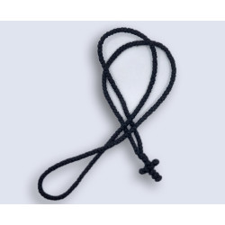 Pravoslavný modlitební lanový náhrdelník s křížem