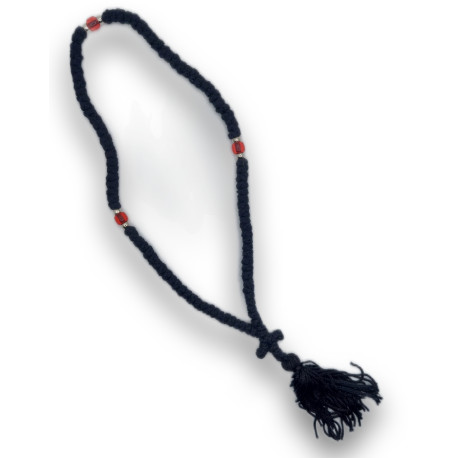 Čotky - Komboskini 100 uzlů Černá