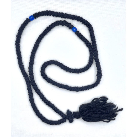 Pravoslavné bílé čotky s červeným korálkem