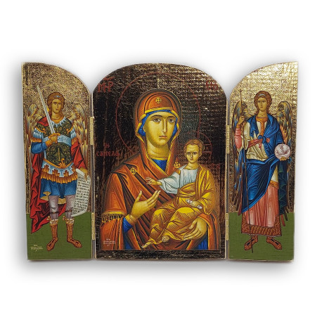 Triptych Svatá Rodina a ochranní archandělé