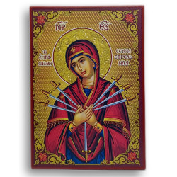 Ikona Panny Marie Sedmibolestné (ruský styl)