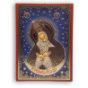 Ruská pravoslavná ikona Panny Marie Monastýru Kikkos, stříbrný tisk na dřevě
