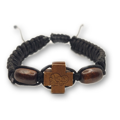 Řecký Modlitební Náramek s Zlatým Křížem