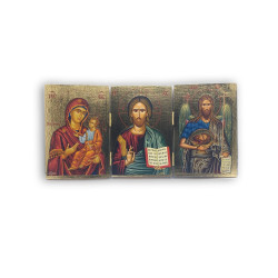 Triptych "Panna Maria s Dítětem" mezi Archanděly Michaelem a Gabrielem