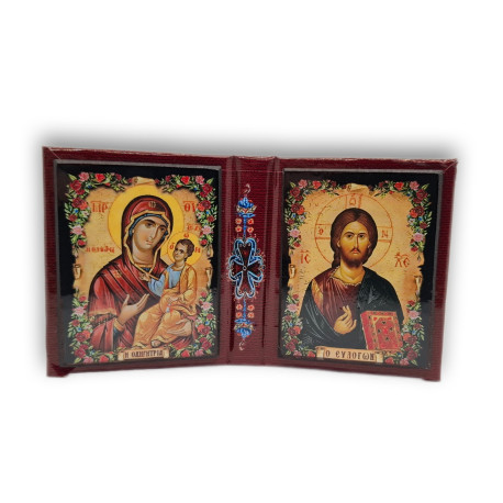 Diptych - Kristus  Vševládce  s Pannou Marií