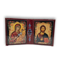 Diptych - Kristus  Vševládce  s Pannou Marií