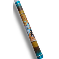 Ručně zdobená svíce s ikonou Vzkříšení