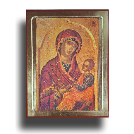 Ikona Ukřižování – Kristus mezi nebem a zemí