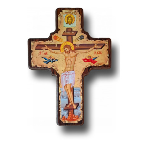 Byzantský Kříž s Ikonou Žehnajícího Krista