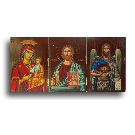Triptych "Panna Maria s Dítětem" mezi Archanděly Michaelem a Gabrielem
