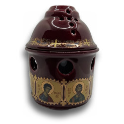 Porcelánová olejová lampa s ikonami Krista a apoštolů IV.