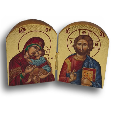 Diptych - Kristus s Bohorodicí (Pantanassa)