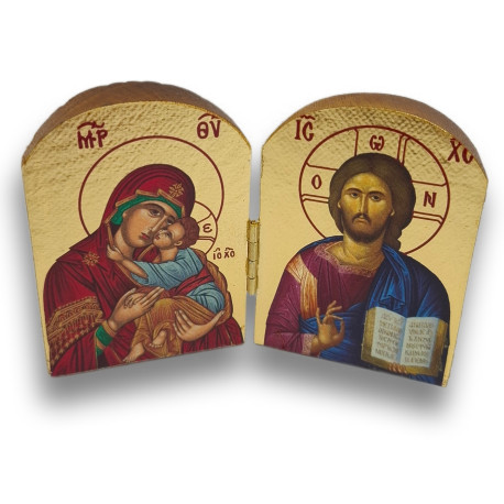 Diptych - Kristus s Bohorodicí (Pantanassa)
