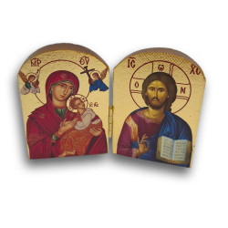 Diptych - Kristus s Bohorodicí (Pantanassa)