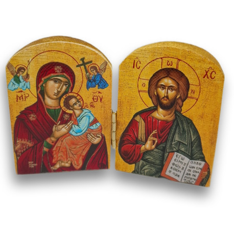 Diptych - Kristus s Bohorodicí (Pantanassa)