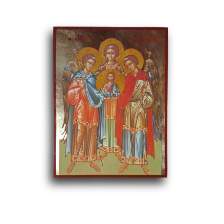 Synaxis tří archandělů s Kristem