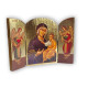 Triptych - ikona přesvaté Bohorodice s archandělem Gabrielem