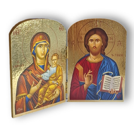 Diptych - Kristus s Bohorodicí