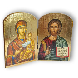 Diptych - Kristus s Bohorodicí