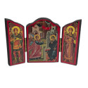 Dřevěný triptych – Zvěstování Panny Marie a archandělé