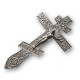 Ruský kříž na žehnání - stříbrný
