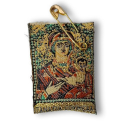 Ochranný přívěsek Filakto z ostrova Tinos – ikona Krista a Panny Marie, ruční práce
