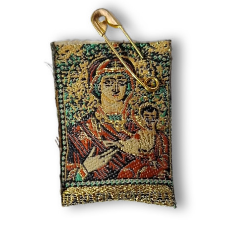 Ochranný přívěsek Filakto z ostrova Tinos – ikona Krista a Panny Marie, ruční práce