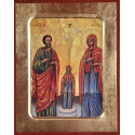Athoská ikona Svatých a spravedlivých Božích rodičů Jáchyma a Anny s Přesvatou Bohorodicí