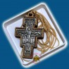 Řecký gravírovaný dřevěný kříž na krk B