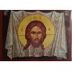 Ikona tváře Ježíše Krista na plátně