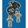 Vyrobeno ze dřeva
rozměr: 4,5x2,3 cm
Vyrobeno v Řecku (hora Athos)
Ručně vyrobený dřevěný kříž od mnichů z Athosu. 
Upozornění: Kříž je ručně vyřezávaný, proto se může od fotografie lišit. 